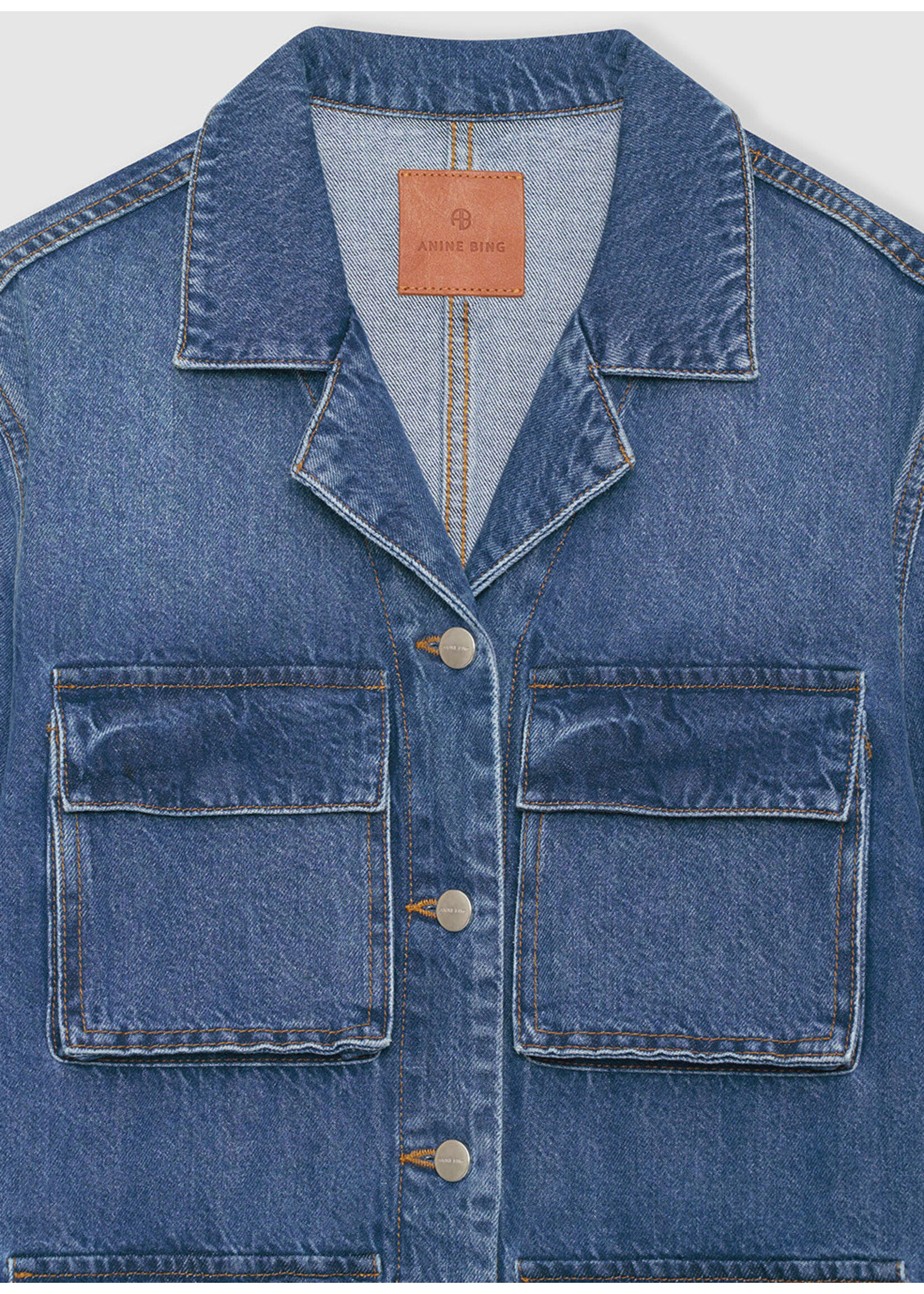 Anine Bing Alden Jacket Artic Blue