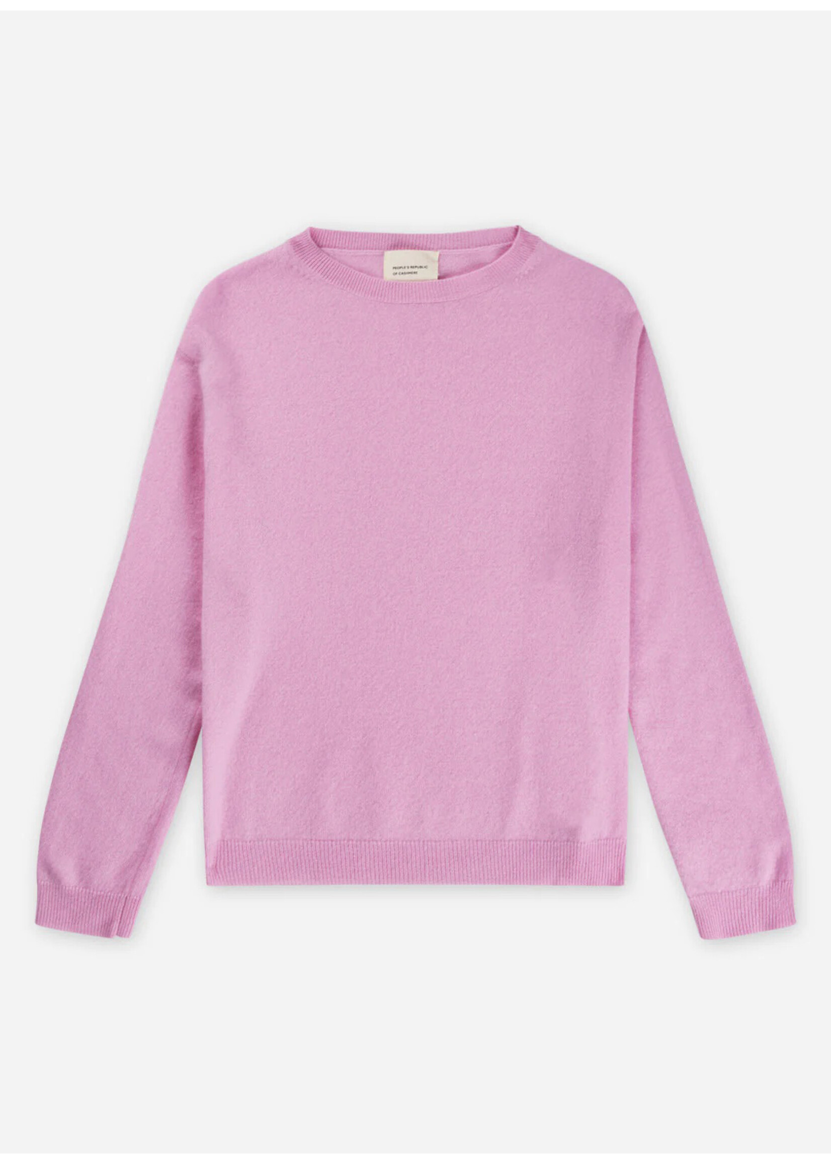 People's Republic of Cashmere Women's Boxy O-Neck Light Pink