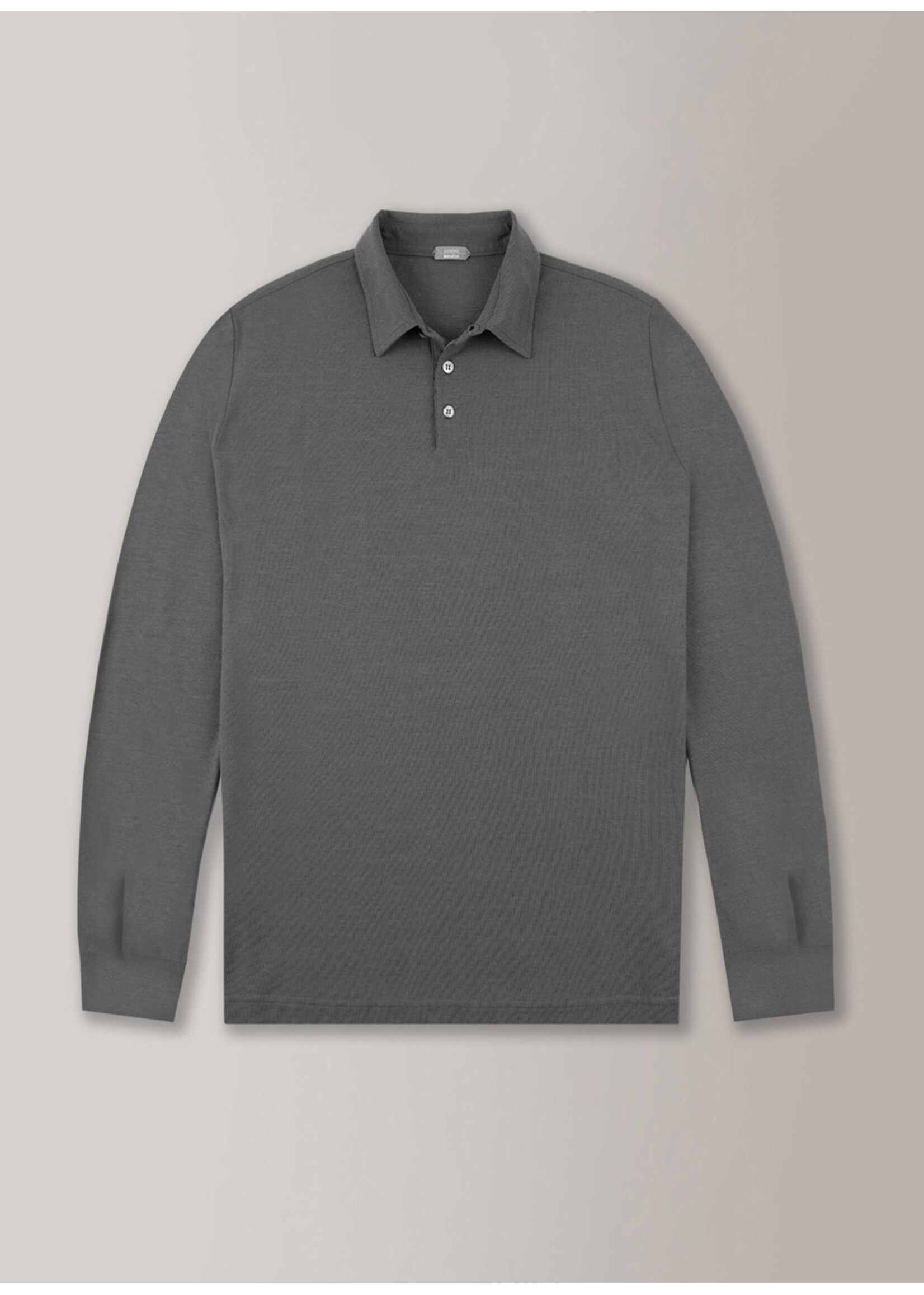 Zanone Polo Long Sleeve Asfalto