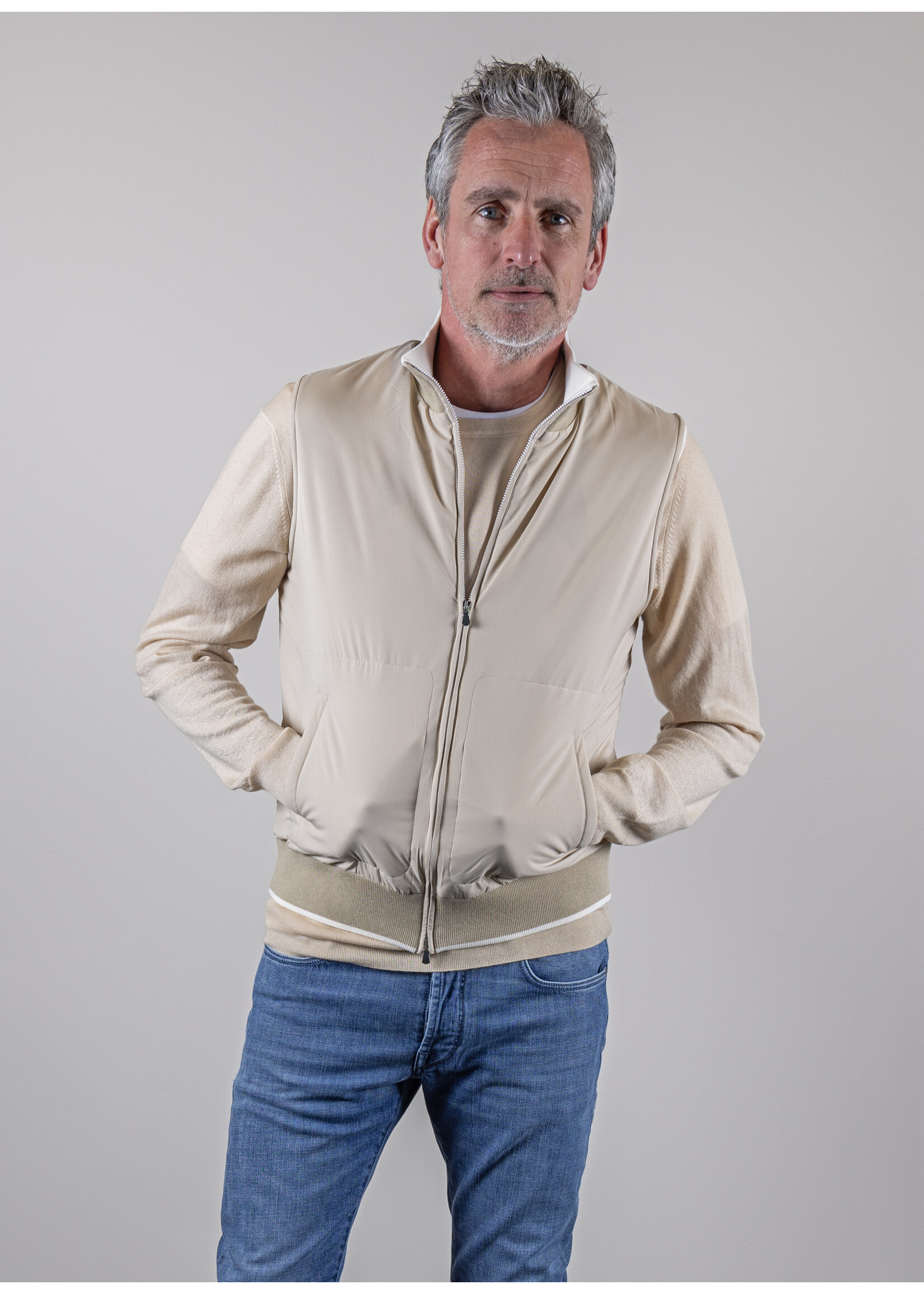 Ridiculous Classic Bodywarmer 2 Tone Beige