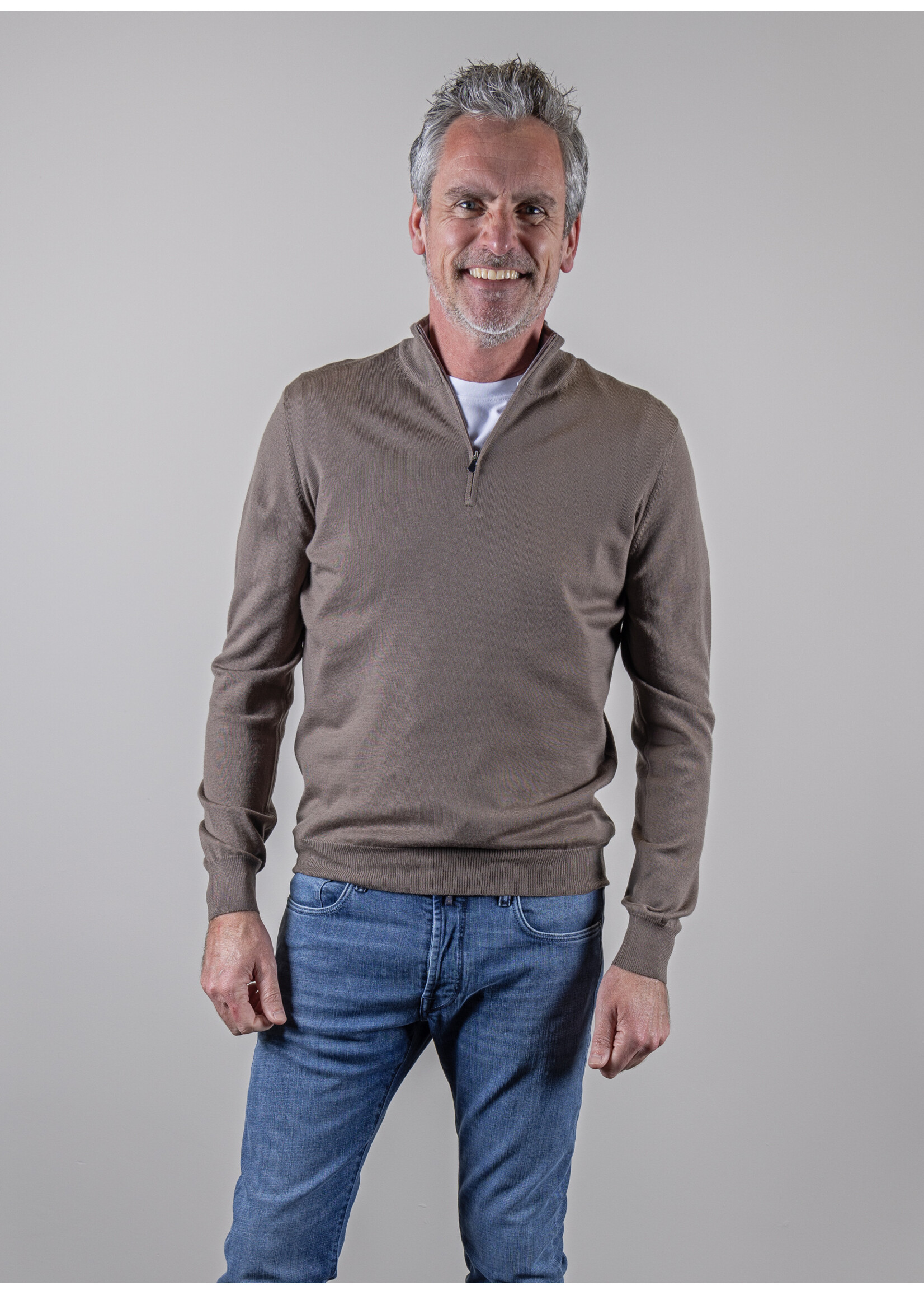 Ridiculous Classic Halfzip Merino Taupe