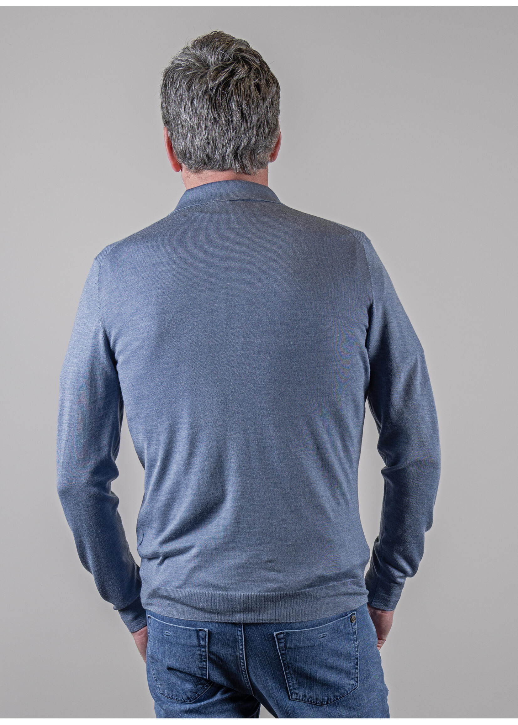 Ridiculous Classic Knitpolo Long Sleeve Storm Blue