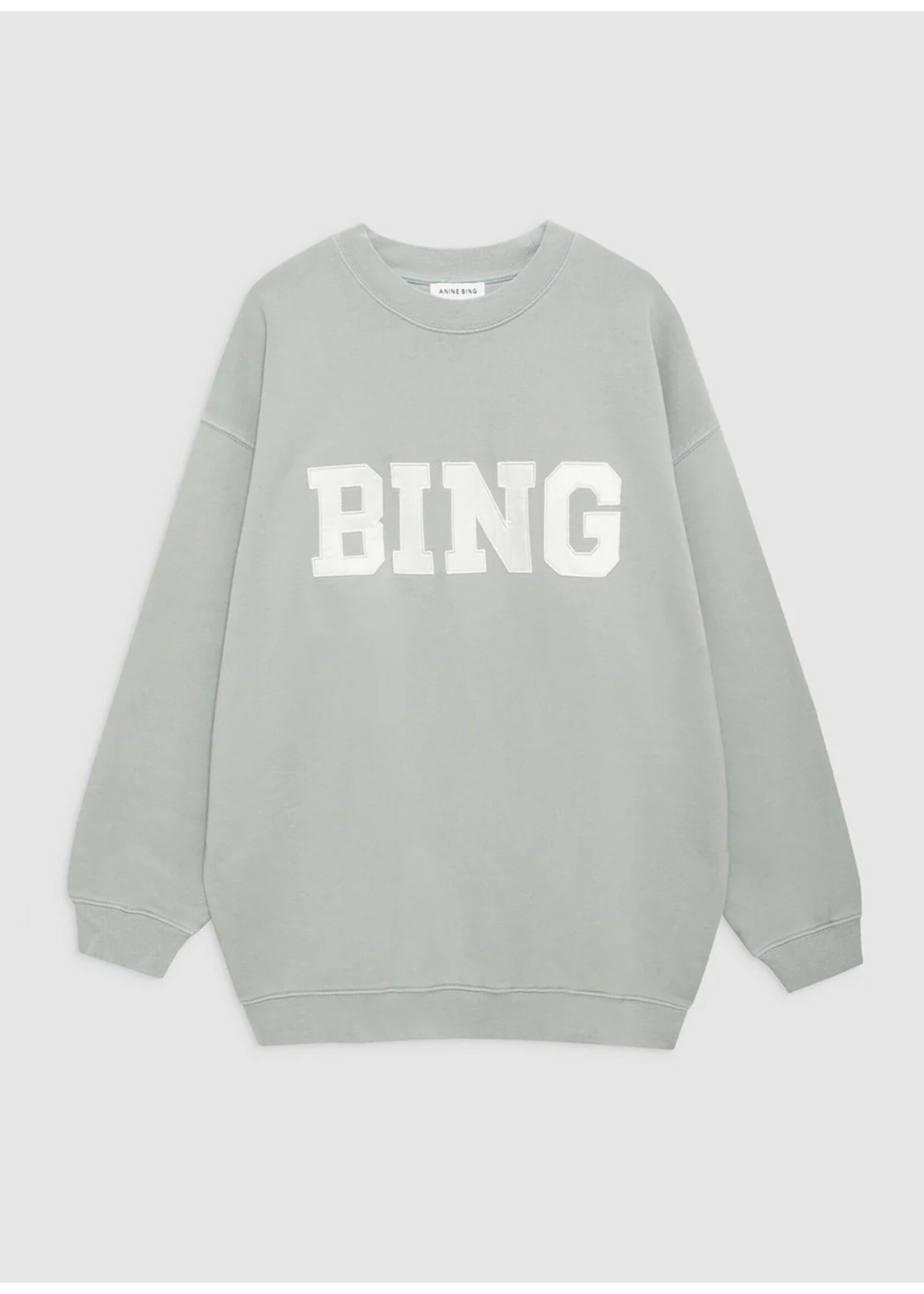 Anine Bing Tyler Sweatshirt Satin Bing Sage Green