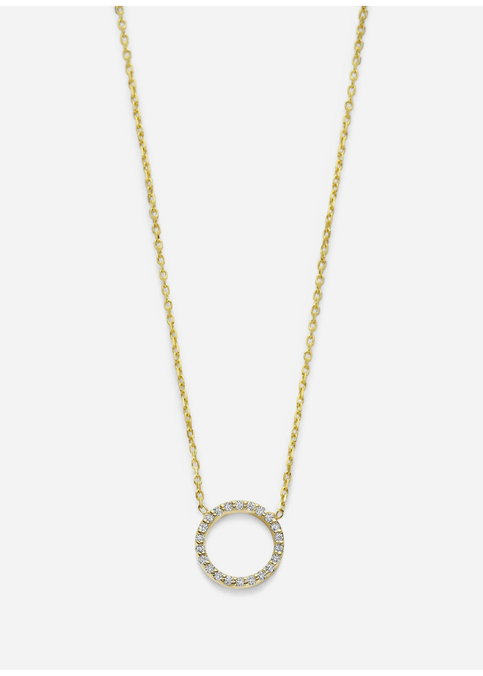 Just Franky Iconic Lucky Round Diamond Necklace