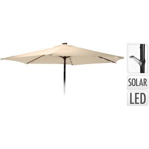 Ambiance Parasol met verlichting - 270cm - creme