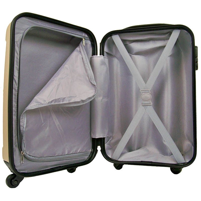 handbagage koffer ABS champagne