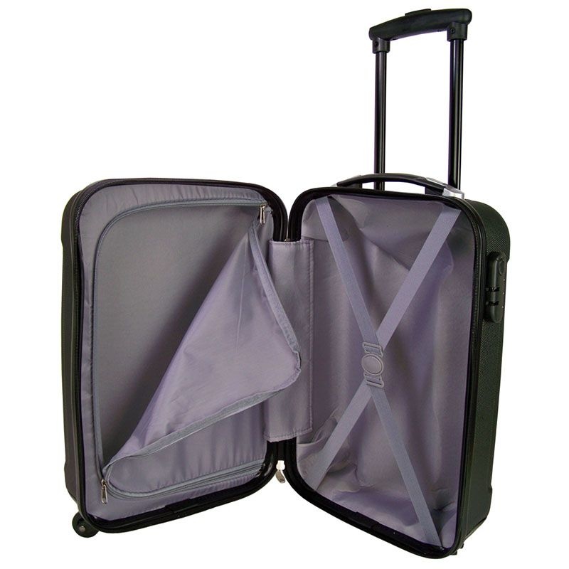 handbagage koffer ABS zwart