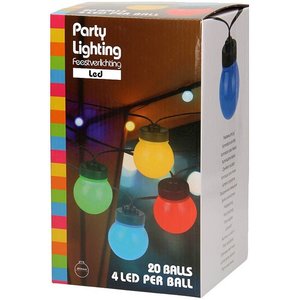 Party Lighting Tuinverlichting 20 gekleurde LED-lampen