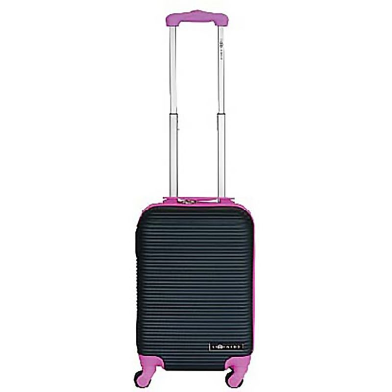 Handbagage koffer duo-tone zwart / fuchsia