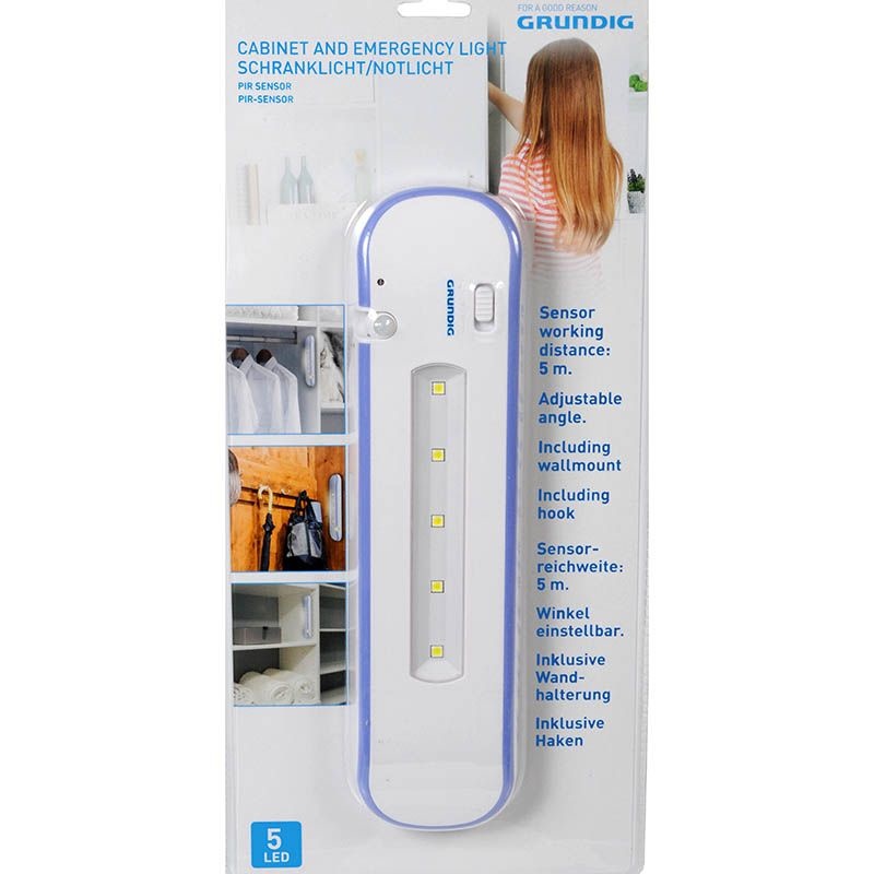 Kast-/noodverlichting 5 LED's
