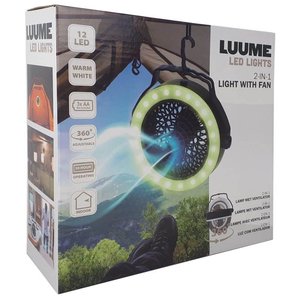 Luume Ventilator met LED Licht - 360° verstelbaar