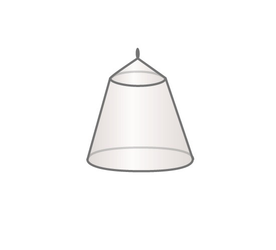 klamboe Pop Out 1-2 persoons polyester/mesh wit