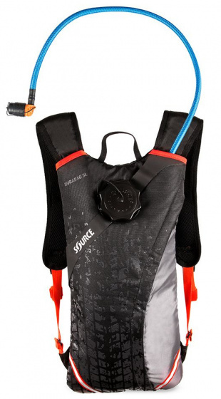 drinkrugzak Durabag Pro 2 liter nylo zwart/grijs