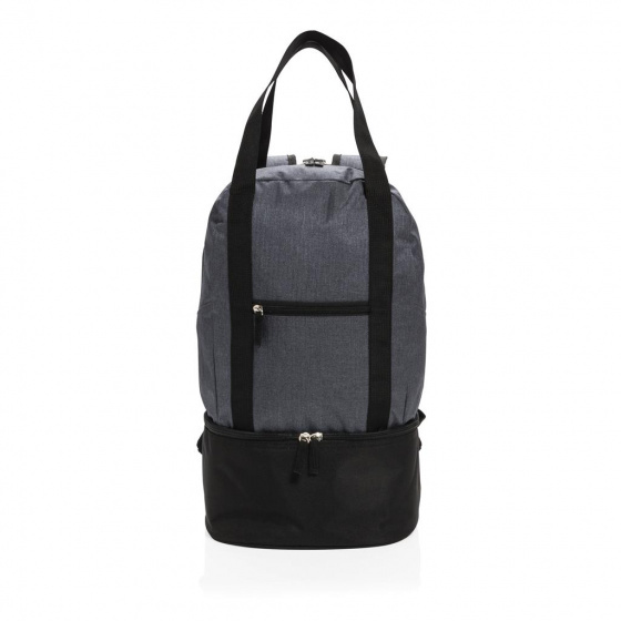 koelrugzak 20 liter polyester/EVA grijs/zwart