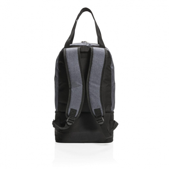 koelrugzak 20 liter polyester/EVA grijs/zwart