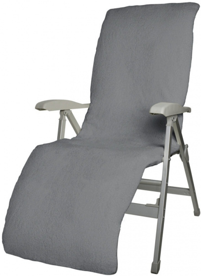 campingstoelhoes Relax 182 x 58 cm katoen grijs