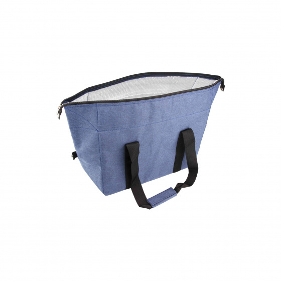 koeltas 22 liter PVC/aluminium blauw/zwart