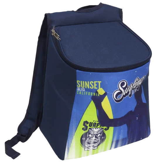 koelrugzak Surf 34 x 30 cm polyester donkerblauw
