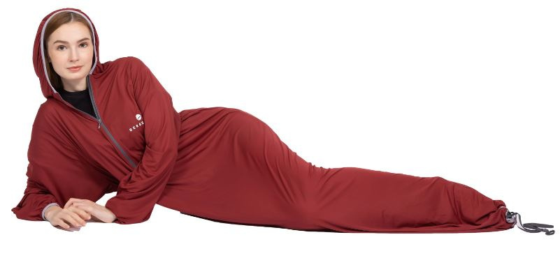 hutslaapzak MicroStretch microvezel rood