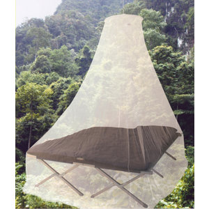 TravelSafe klamboe Pyramid 1-persoons polyester/mesh wit