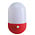 Eurotrail campinglamp Tumbler led 12 x 8 cm rood/wit