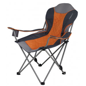 Eurotrail campingstoel Riviera 100 x 55 cm staal oranje/grijs