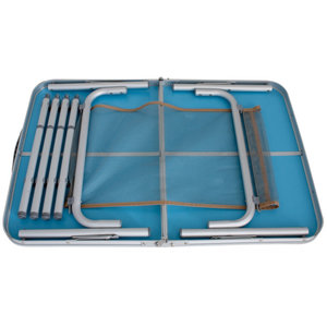Eurotrail campingtafel Monnai 90 x 70 x 60 cm aluminium grijs