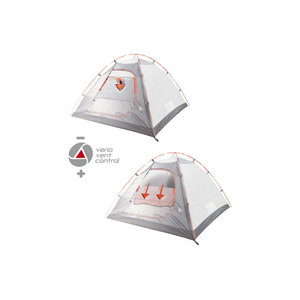 High Peak koepeltent Nevada 2-persoons 300 x 140 x 115 cm grijs