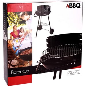 BBQ Barbecue half open  - met windscherm