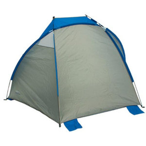 High Peak strandtent Mallorca UV40 119 x 230 x 130 cm grijs/blauw