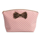 Siretessile beautycase Pois dames 20 cm roze/goud