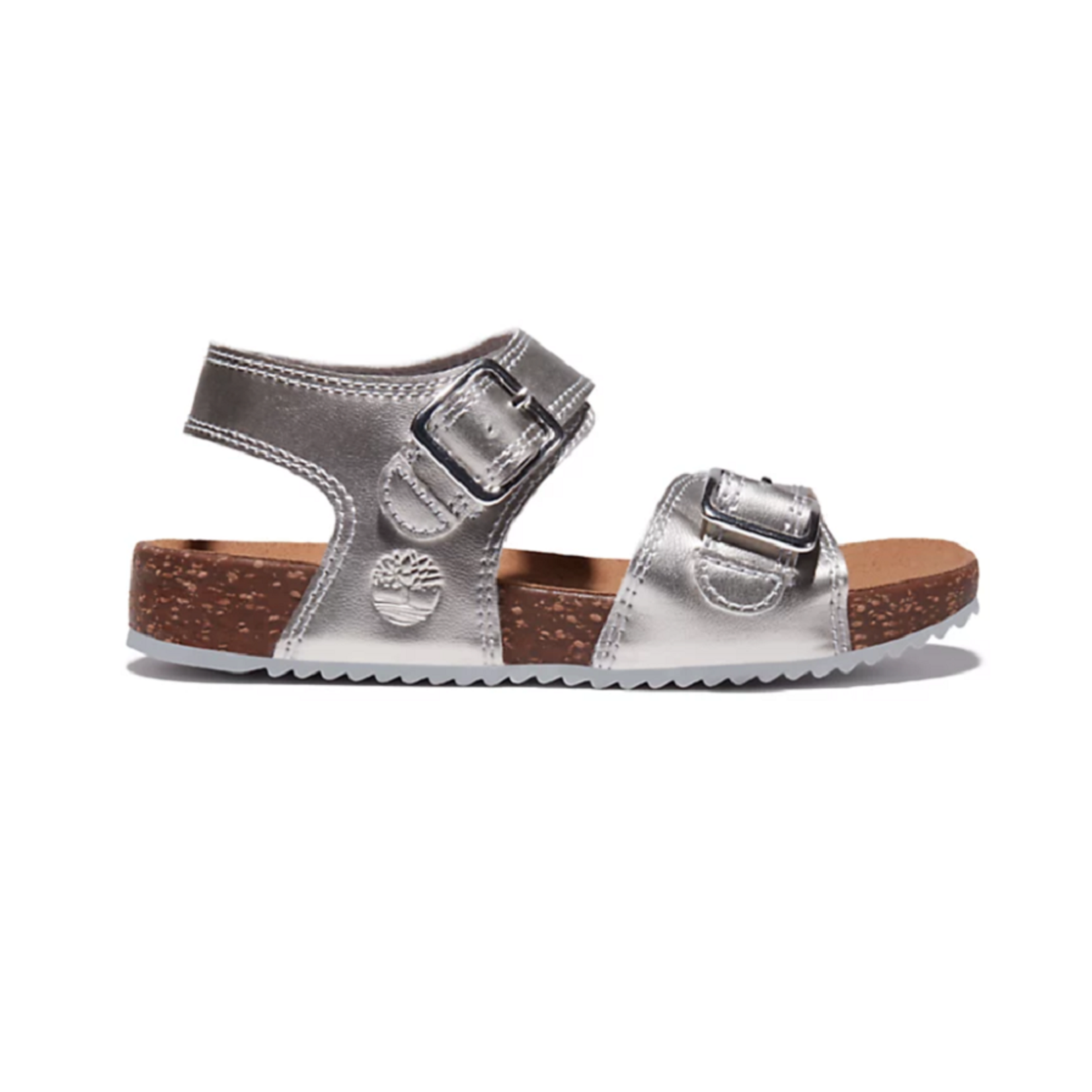 Timberland CASTLE ISLAND BACKSTRAP SANDAL FOR  KIDS IN SILVER