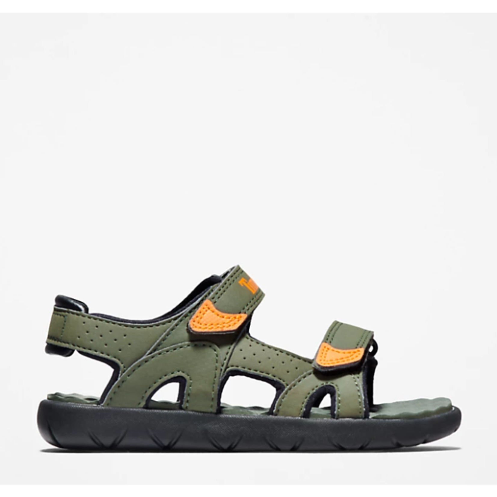Timberland PERKINS ROW 2-STRAP SANDAL FOR YOUTH IN DARK GREEN