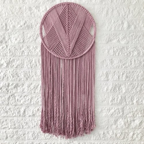 Hearts Patroon wandhanger(bij 5 mm macrame)