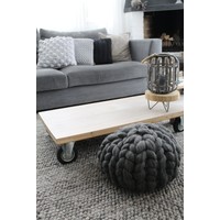 Pakket wollen poefje