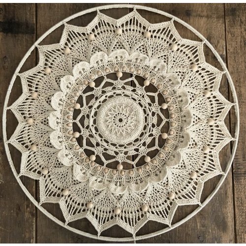 Mandala houten kralen (1e CAL)