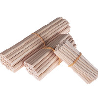 Blanke houten stokjes 10cm