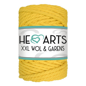 Hearts Triple Twist 6MM Lemon Yellow 39M