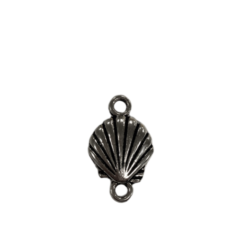 Tussenstuk schelpje zilver Tussenstuk schelpje zilver