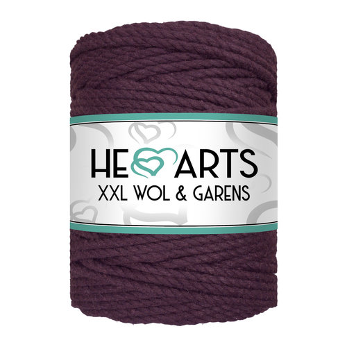 Hearts Triple Twist 5MM Aubergine 100M