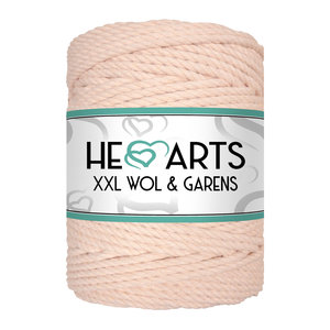 Hearts Triple Twist 5MM Pastel Peach 100M