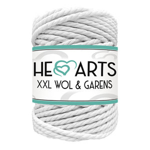 Hearts Triple Twist 5MM White 40M Hearts Triple Twist 5MM White 40M