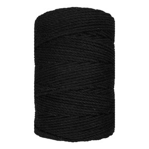 Hearts Triple Twist 3MM Black (200M)