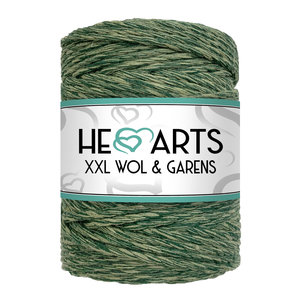 Hearts Triple Twist 5MM Olivegreen/Darkgreen 100M