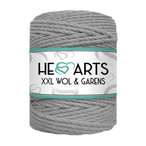 Hearts Triple Twist 5MM Grey 100M