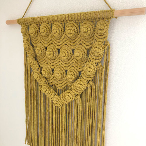 Hearts Wandhanger Cupcake (macramé 3D)