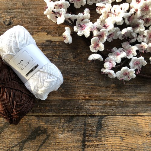 Hearts Blossom Haakpakket white, compleet accessoires