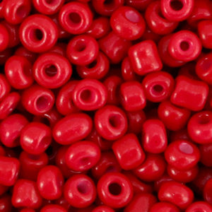 Hearts Rocailles 4MM Red