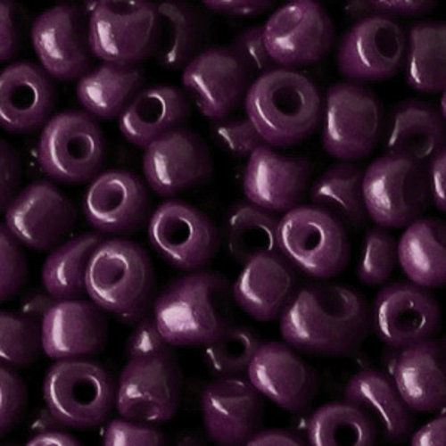 Hearts Rocailles 4MM Aubergine