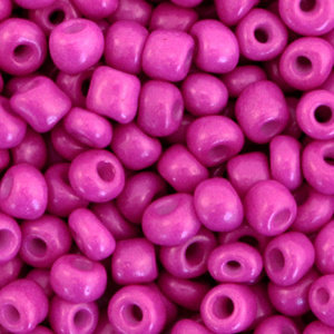 Hearts Rocailles 4MM Magenta Purple